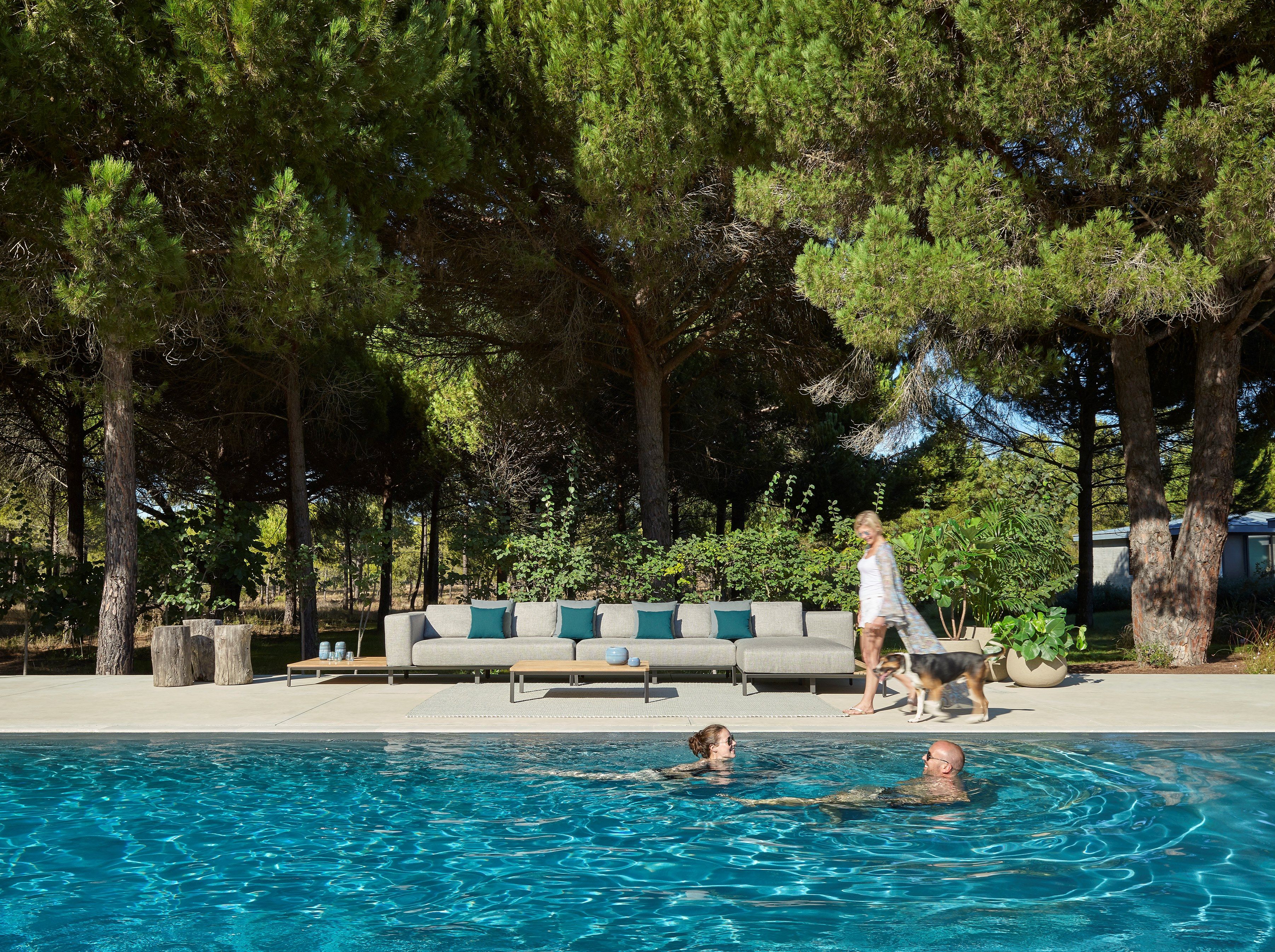 2-местный акриловый тканевый садовый диван Jardinico Mauroo ARCH-00024711 - Вид №5