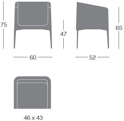 Segis Кресло из ткани с подлокотниками Alphabet I811 - Вид №4