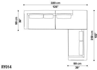 B&B Italia Модульный угловой диван из ткани Ray sun-id-1435354 - Вид №33