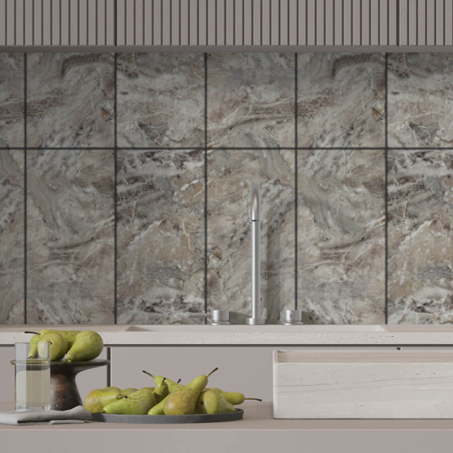 Панель SPC глянец Stella Kerama Песчаник 560*280*2,5мм (8 шт в упак) АКВАТОН STSR-316 - Вид №6