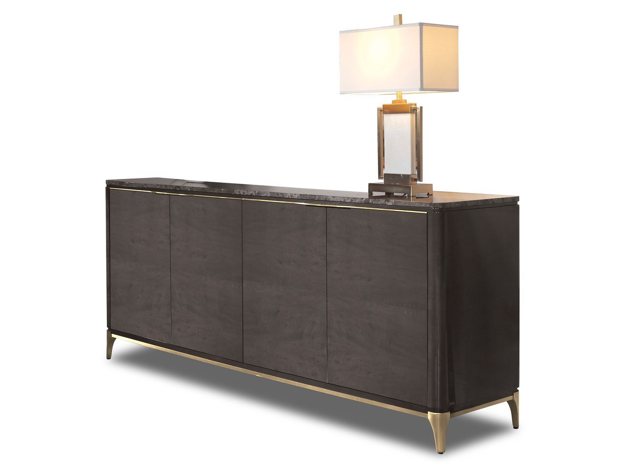 Деревянный шкаф с распашными дверями и мраморной столешницей Hurtado Evolution ARCH-00013915 - Вид №1