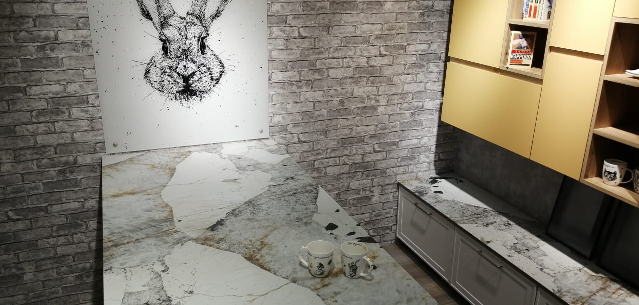 Столешницы для кухни - Люкс стоун LIGRON LIST416 2450 - Вид №4