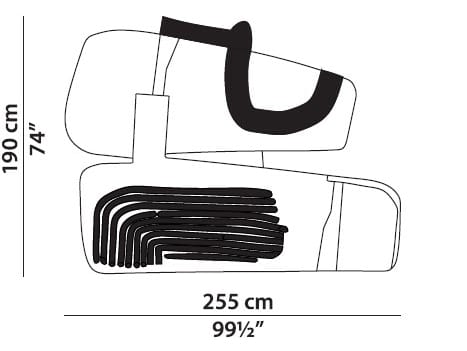 Ковер ручной работы с геометрическим рисунком Baxter Himani ARCH-00099209 - Вид №5