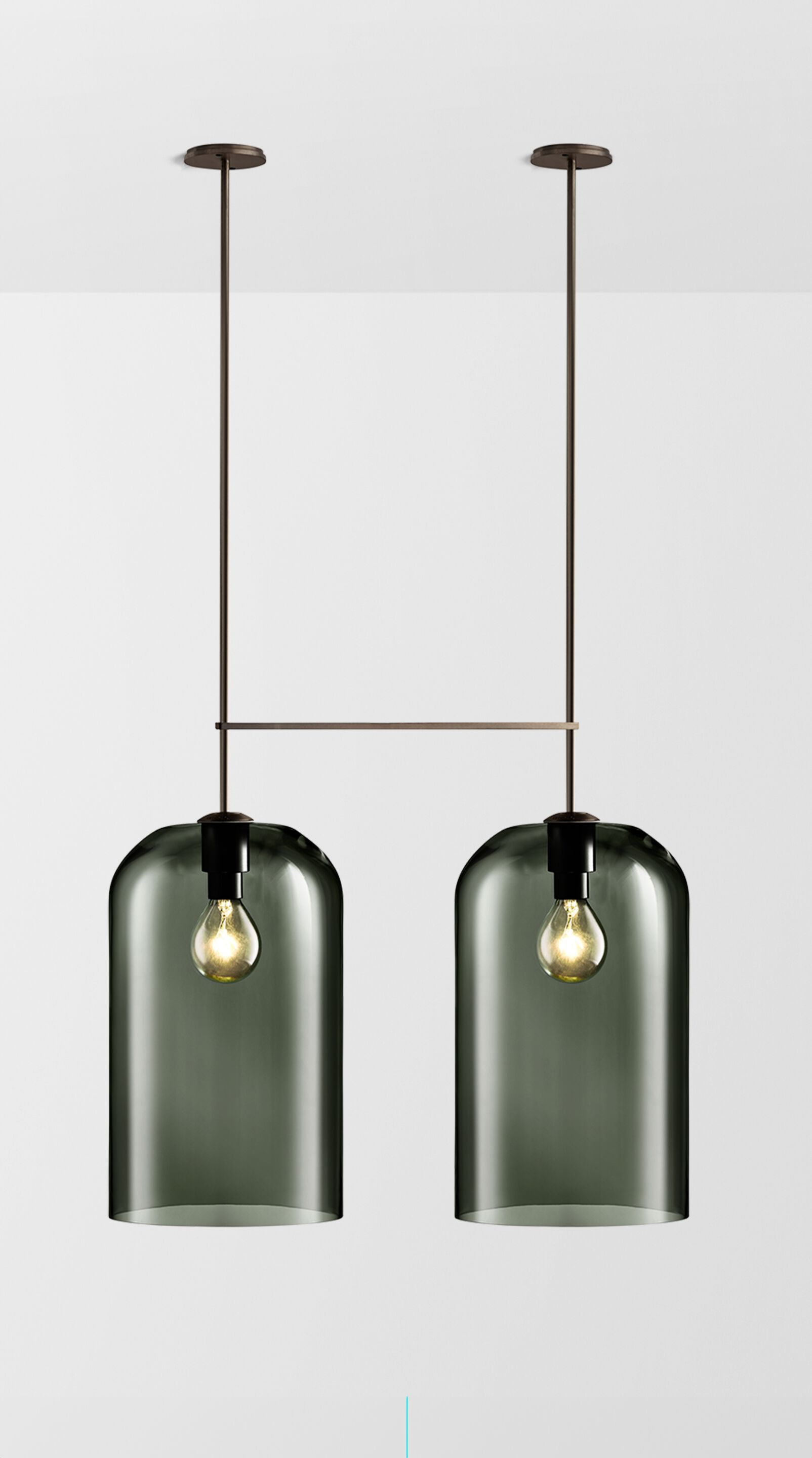 Подвесной светильник из стали и стекла Articolo Studios Lumi ARCH-00042601 - Вид №3