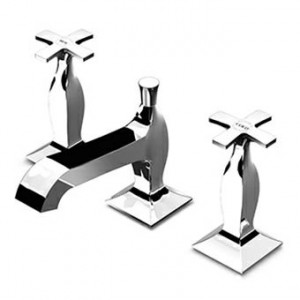 ZB1425 Смеситель для раковины на 3 отверстия с аэратором, слив 1 1/4 ", гибкие соединения. Zucchetti Bellagio