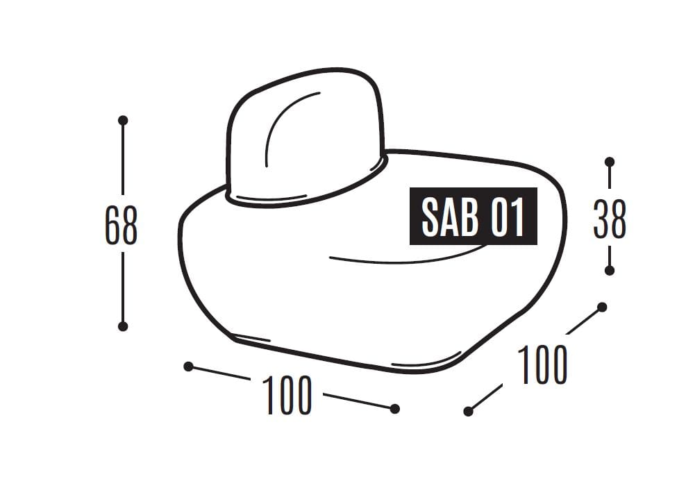 Тканевое кресло isOnAir ARCH-00010979