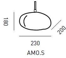 ELOA Подвесной светильник из дутого стекла ручной работы Planetoide Amo.s - Вид №3