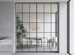 Стеклянная висячая дверь