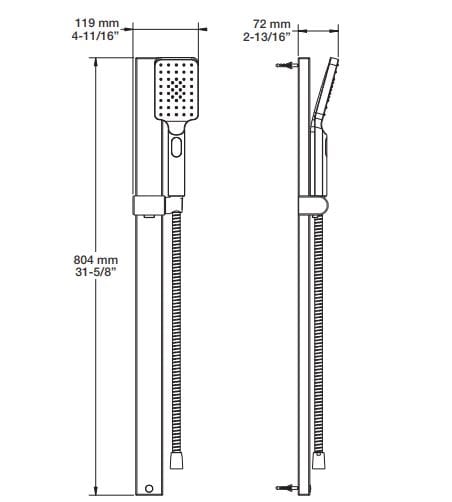 Набор термостатических встраиваемых ванн с ручным душем BARIL PRO-4300-56 ARCH-00030235 - Вид №7