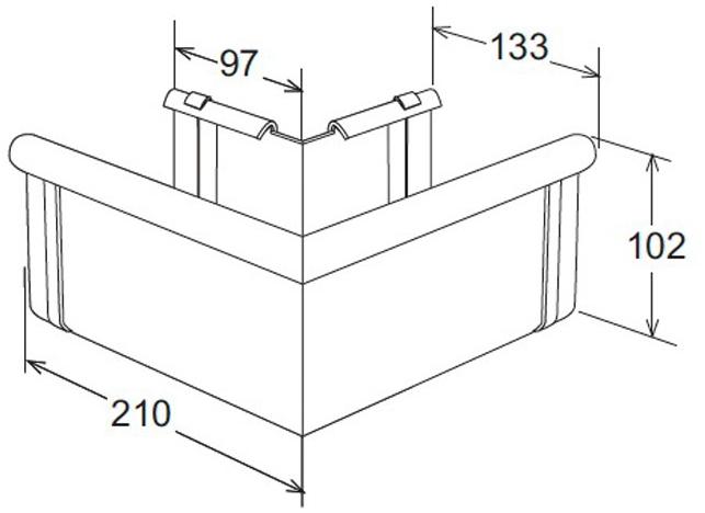 First Corporation Двухсистемный внешний уголок для желоба First plast sun-id-1358532 - Вид №1