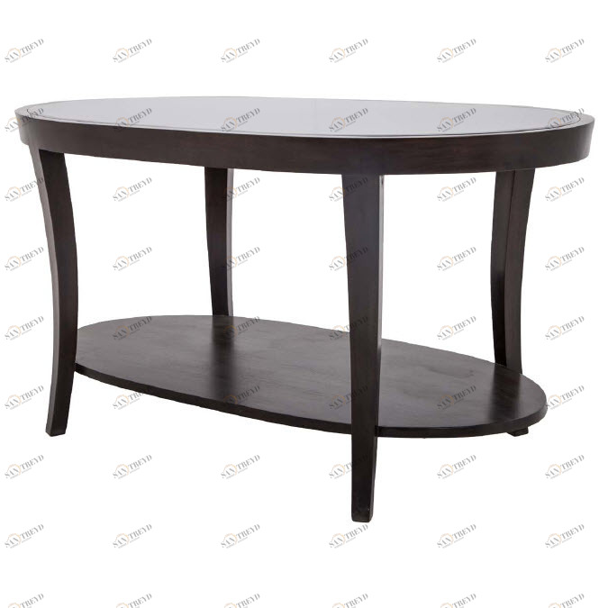 Журнальный столик черный с полкой 100 см Savina PUSHA PUSHA 062867 Черный 