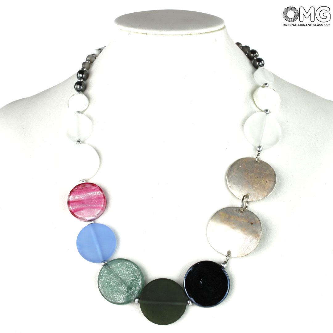 3937 ORIGINALMURANOGLASS Колье Карамелька - Коллекция Antica Murrina - муранское стекло OMG 50 см  - Вид №1