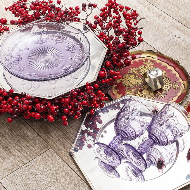 Комплект винных фужеров «Королевская лилия» BYOBJECT CRYSTAL 030040 Голубой;зеленый;фиолетовый Object Desire - Вид №8