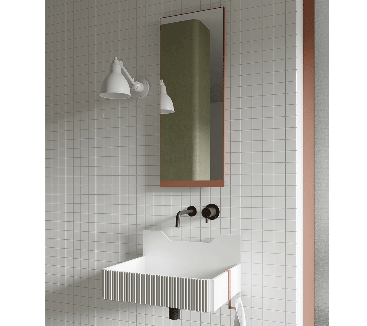 Ex.T FRIEZE Настенное зеркало в металлической раме EXFRIEZESPM/0515 - Вид №2