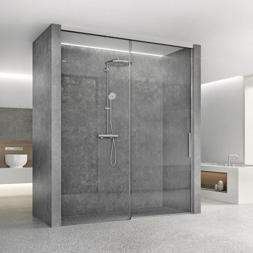 DUSCHOLUX Стеклянная душевая кабина на заказ с раздвижной дверцей sun-id-1417506 - Вид №1