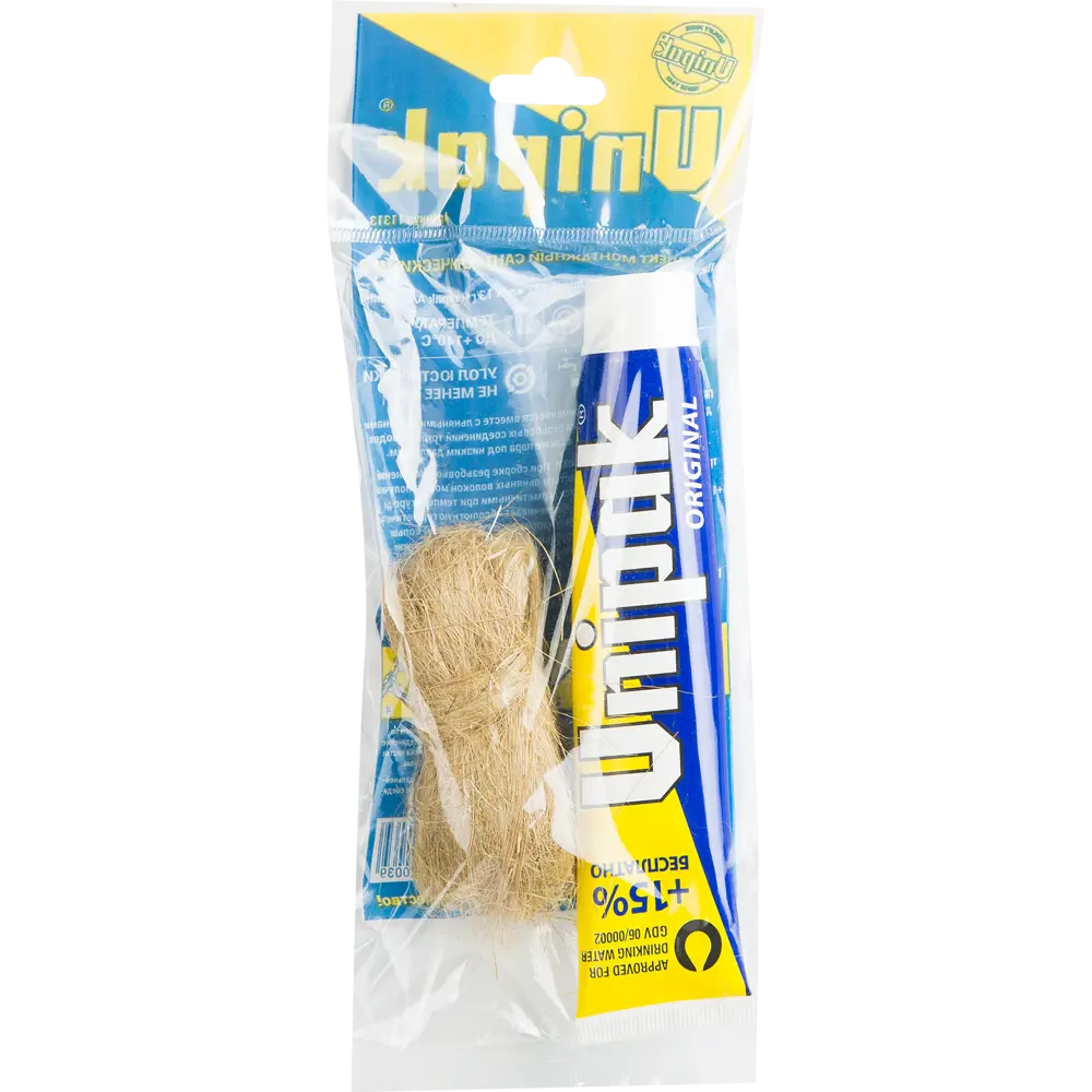 Комплект монтажный UNIPAK №2 для воды (паста 75 грамм, лён 13 грамм) 82992793 STLM-2012611 Santreyd  - Вид №3