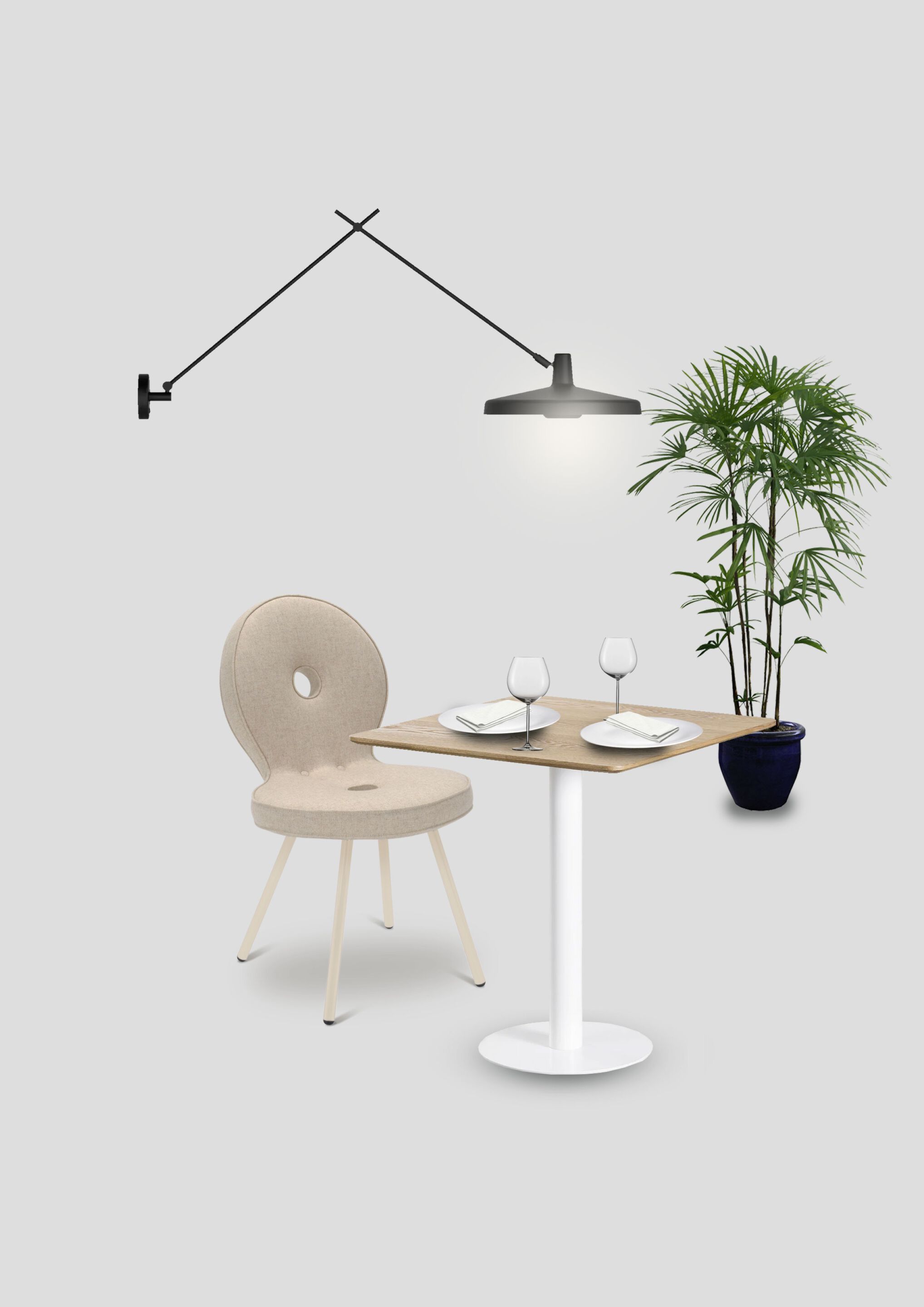 Мягкий стул из ткани Adrenalina Sed'iola ARCH-00098065 - Вид №3