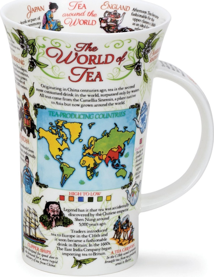 10658773 Dunoon Кружка Dunoon "Мир чая.Гленко" 500мл Фарфор костяной 