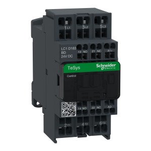 LC1D183BD Контактор LC1D 3P 18А 400/24В DC 7.5кВт Schneider Electric TeSys