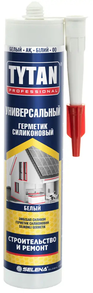 Силиконовый герметик Tytan универсальный белый для внутренних и наружных работ 83612695