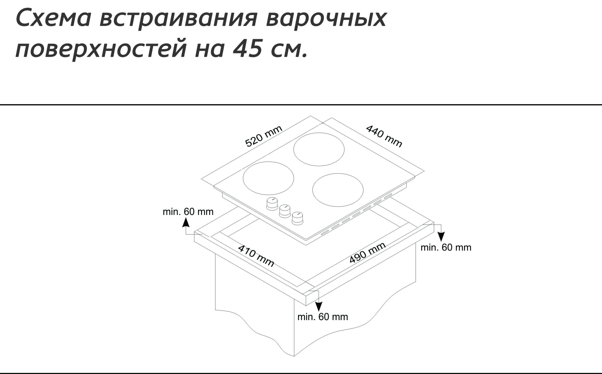 8180940 Электрическая варочная поверхность Simfer H45E03M016 STDN-0014854 - Вид №6