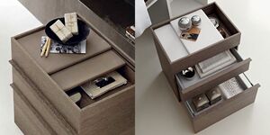 Toscoquattro Тумба на колесах с 2 ящиками ELEMENTS коричневая