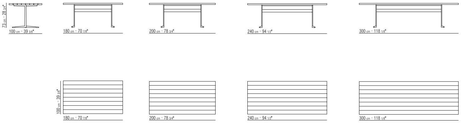 Flexform Прямоугольный стол в ироко Fly sun-id-1366210 - Вид №1
