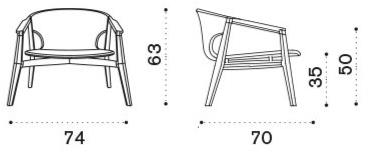 Ethimo Садовое кресло из синтетической ткани с подлокотниками Knit Knitpo01 - Вид №23