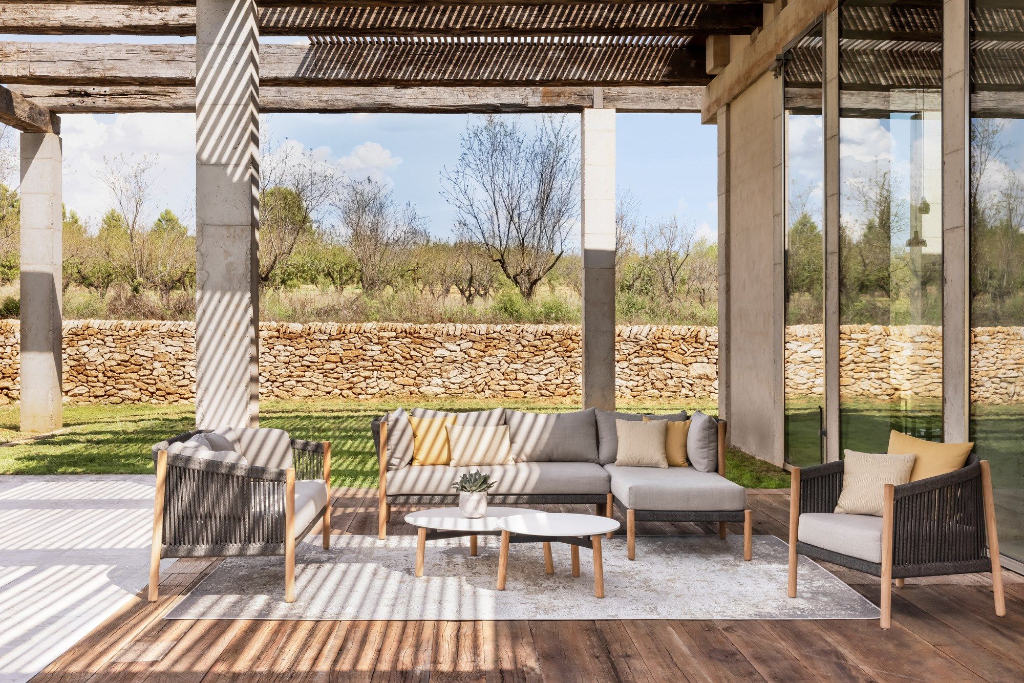 Веревочное садовое кресло с подлокотниками Vincent sheppard медленный ARCH-00146914 - Вид №9