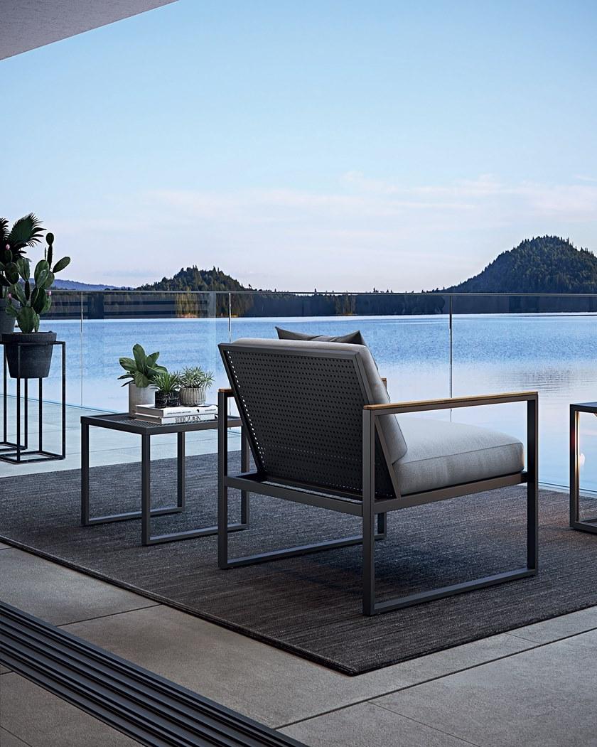 Atmosphera 2-местный садовый диван из алюминия и ткани Qubik Qu.dv - Вид №3