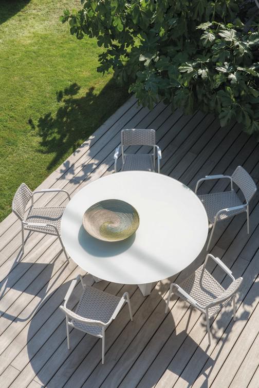 MNST213 Обеденный стол pa lava ⌀148см Manutti Fuse - Вид №7