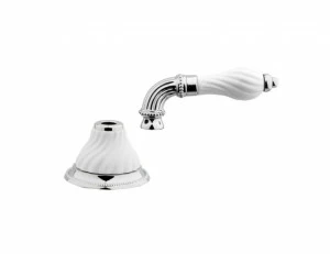 233527.SL00.00 Обрезка комплект с фарфоровой витой ручкой для запорного клапана Золото 24К