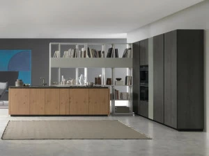 Floritelli Cucine Модульная кухня из дуба с островом Andromeda