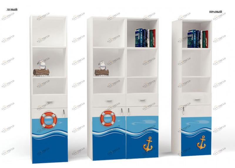 Шкаф угловой ABC-KING Ocean правый) 4631148151086