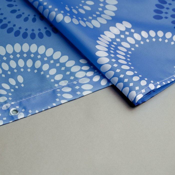 900P180M11 Milardo Ultramarine Dots Штора для ванной комнаты Ultramarine Dots Россия  - Вид №3