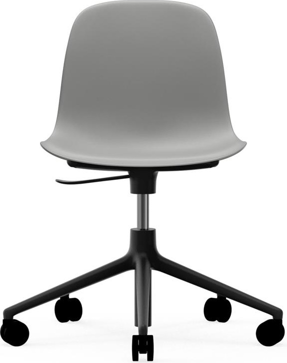 606051 Кресло Swivel 5W Gaslift Black Alu Grey Normann Copenhagen Form - Вид №1