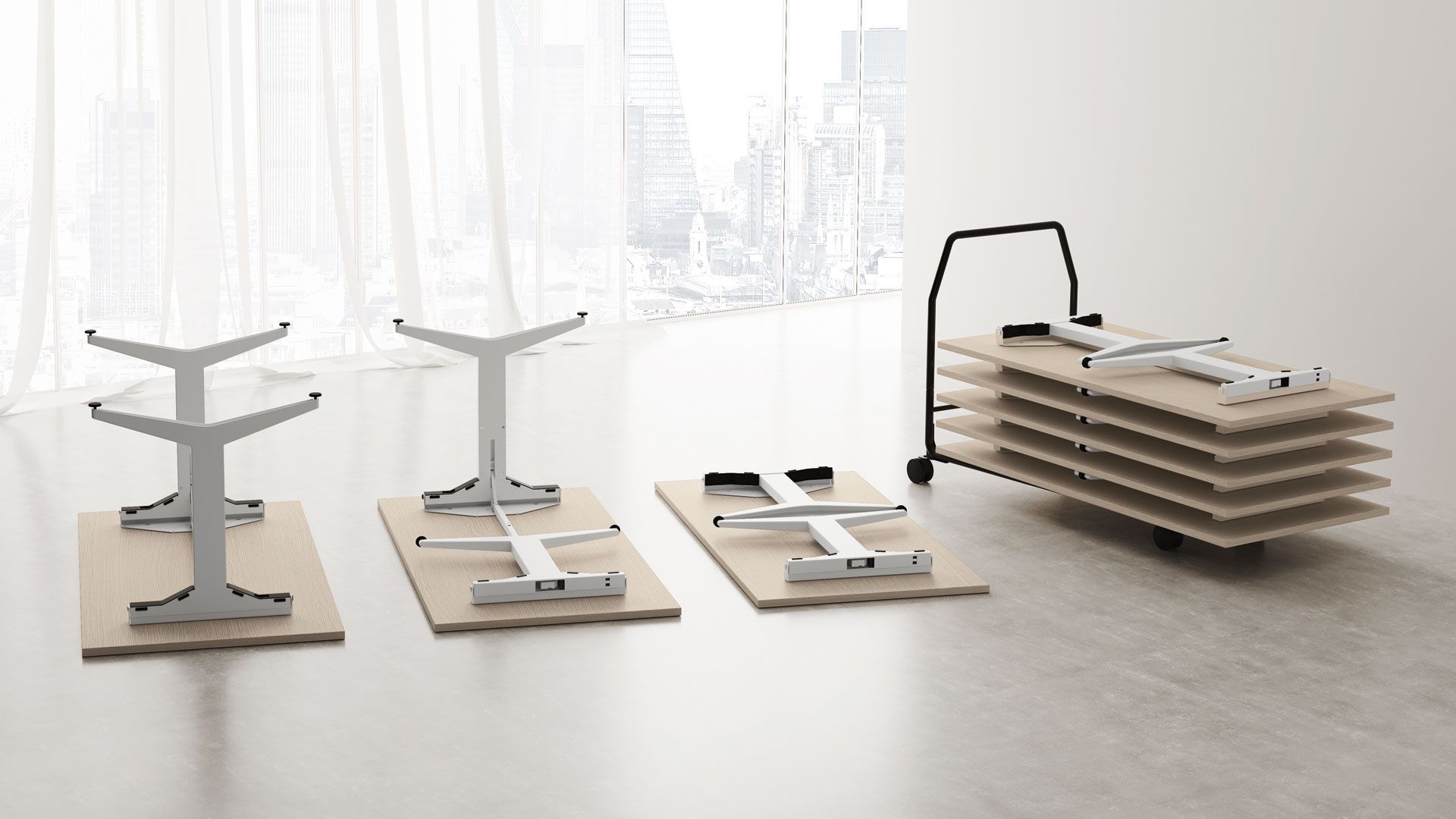 Складной стол с откидным верхом Las Mobili Oyo ARCH-00117517 - Вид №3