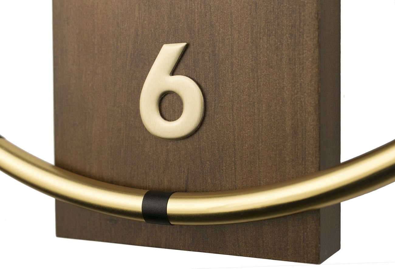 Часы настенные коричневые деревянные Tomas Stern 8034 TOMAS STERN  00-3872738 Коричневый  - Вид №1