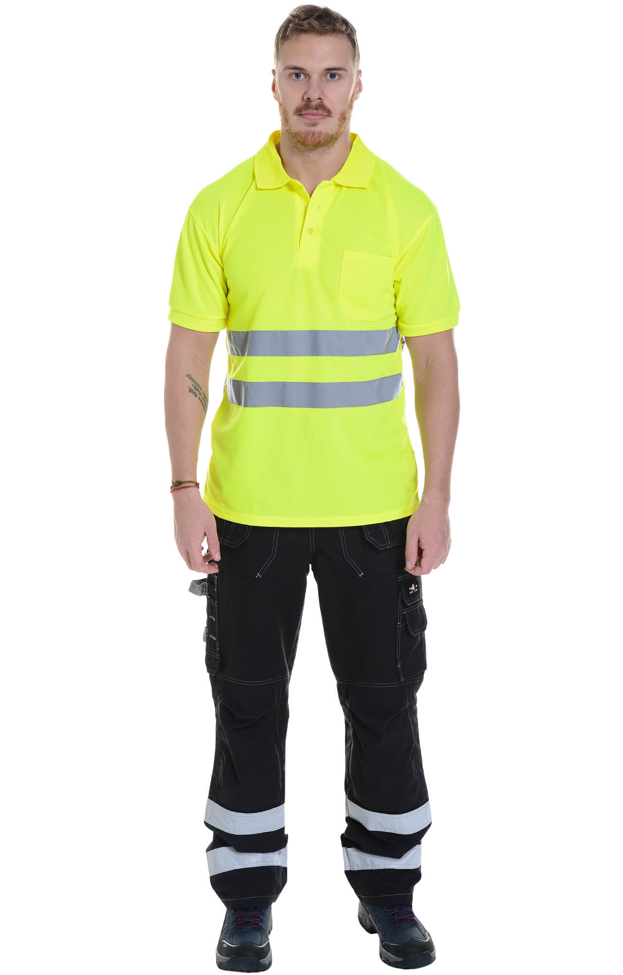 62891 Тенниска с СВП короткий рукав лимонная  Дорожник размер 56-58 (XL) Спецодежда  - Вид №1