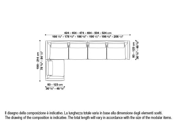 Угловой диван из ткани B&B Italia Ричард ARCH-00040927 - Вид №91