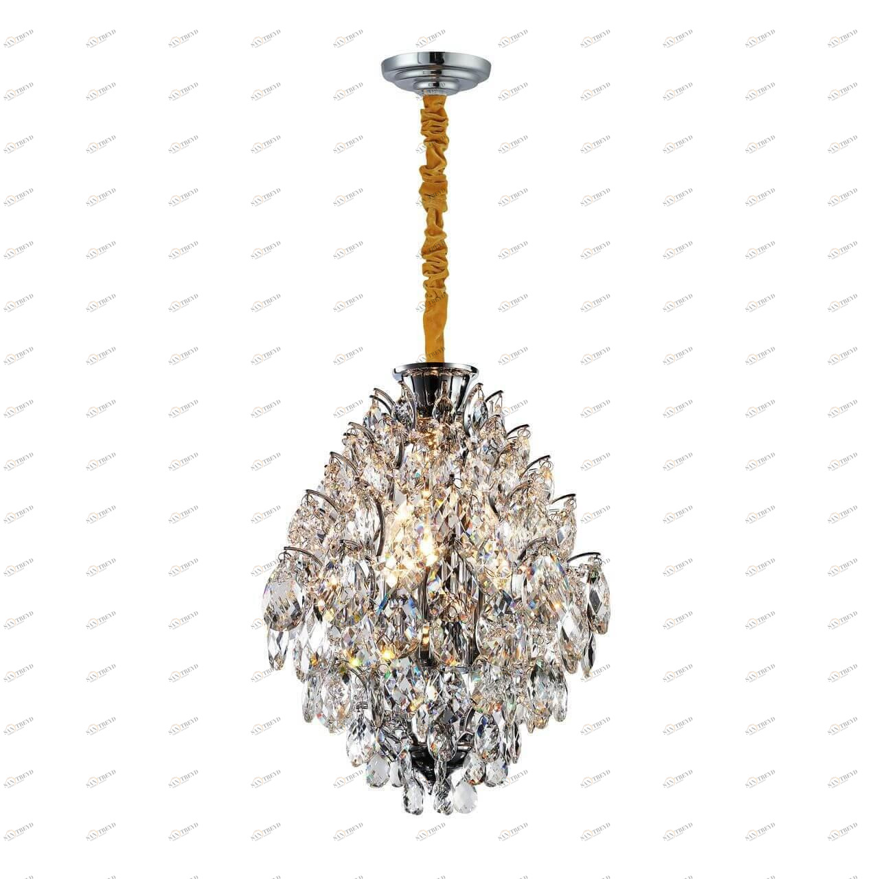 Подвесной светильник серебристый Favourite Faberge 2093-4P FAVOURITE ДИЗАЙНЕРСКИЕ, FABERGE 00-3889845 Серебро 