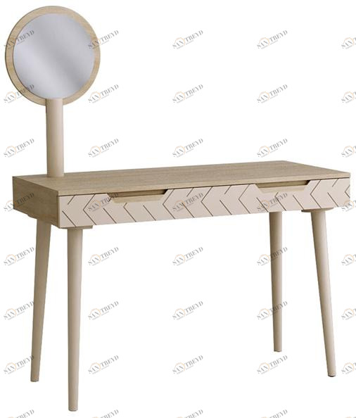 1436 Стол туалетный Сканди Жемчужно-белый R-HOME 4003454h_Жемчуг + 400345h_Грей