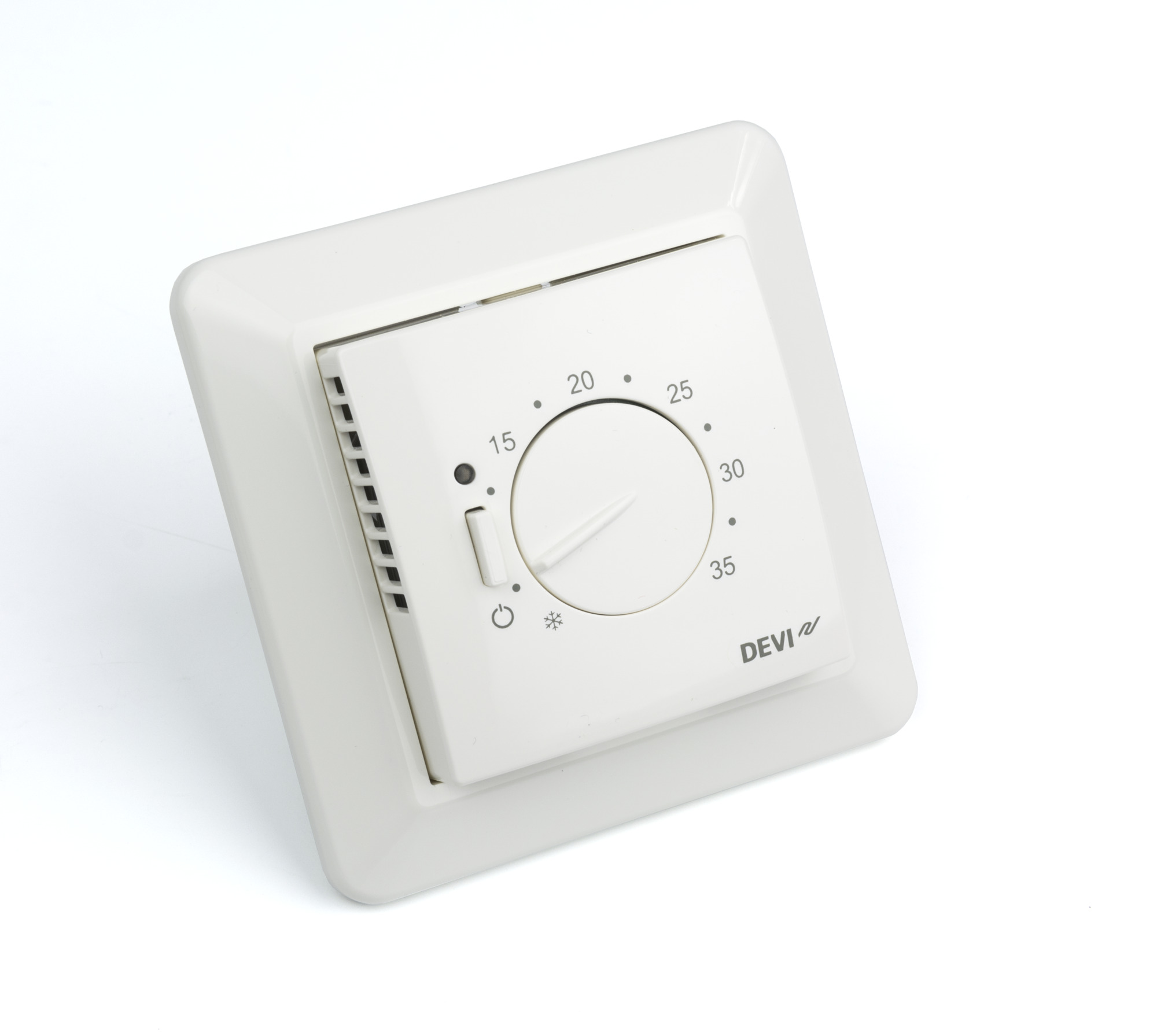 Danfoss DEVIreg™ 530/531/532 — электронные терморегуляторы для теплого пола со встроенным корпусом DEVIreg 532 терморегулятор с датчиками 140F1037  - Вид №4