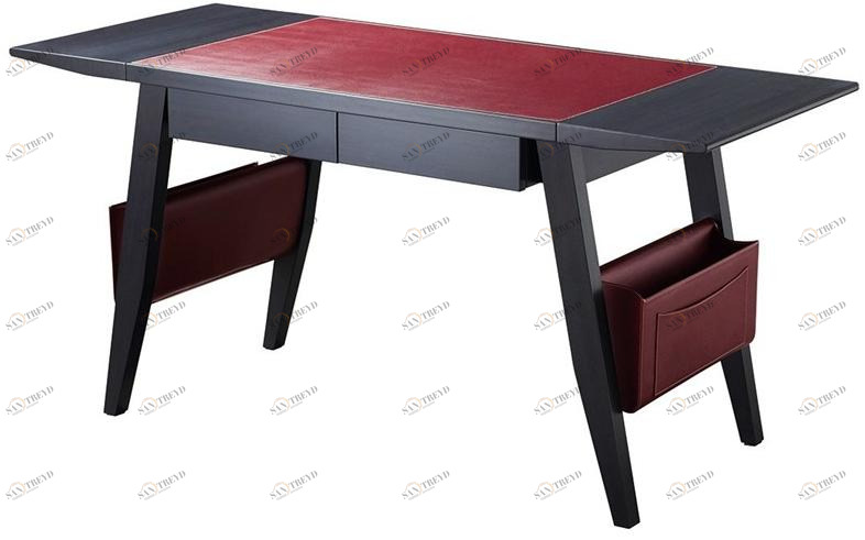 Promemoria Письменный стол из дерева и кожи с ящиками Amaranthine tales sun-id-1512766