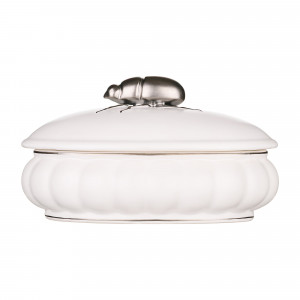 89097070 Шкатулка для ватных палочек цвет белый Buzz Fauna