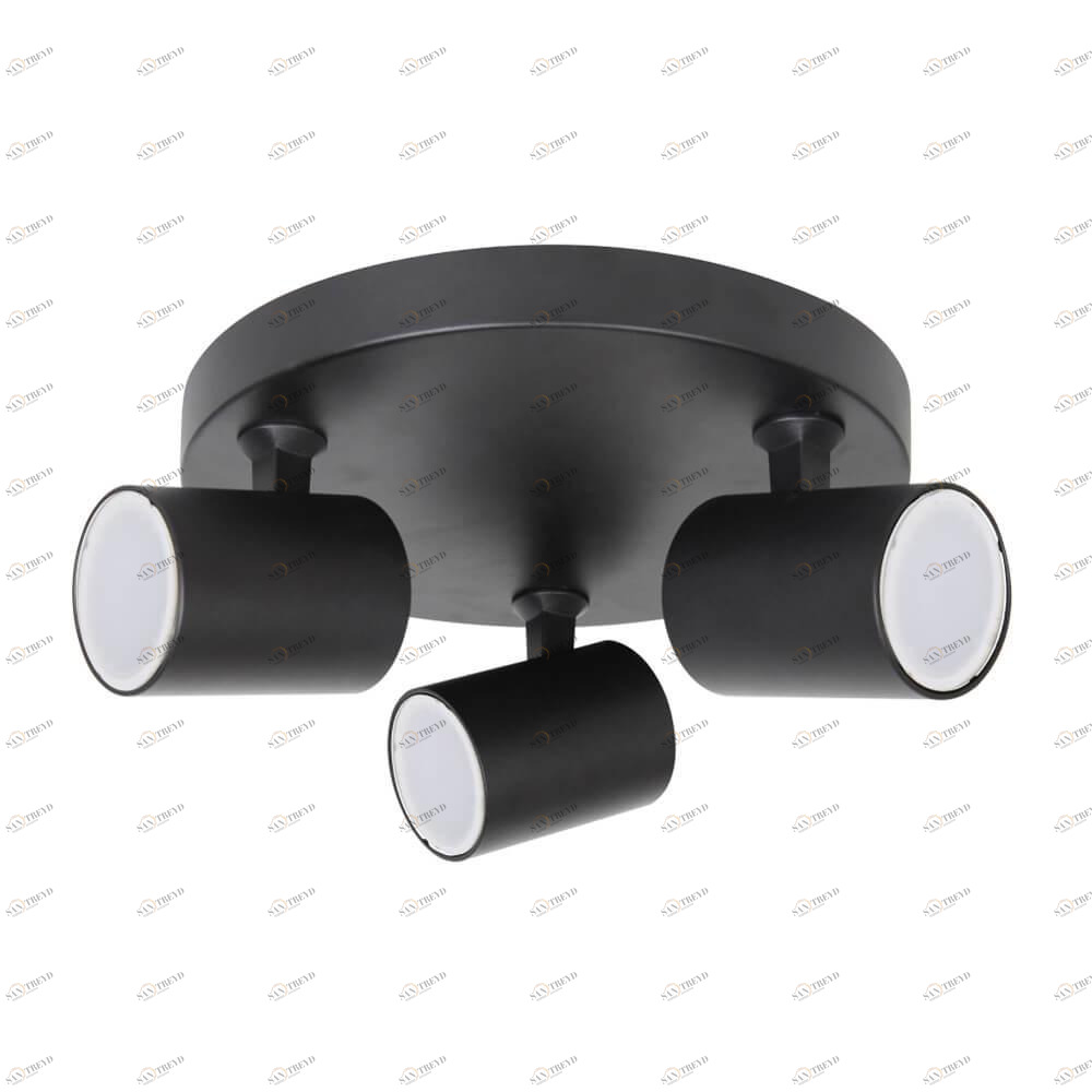 Спот потолочный черный Crystal Lux CLT CLT 017W3 D230 BL CRYSTAL LUX CLT 017 00-3924587 Черный 