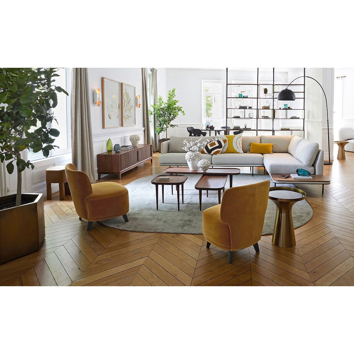 Деревянный шкаф для телевизора с раздвижными дверями AMPM LIAMCA ARCH-00093925 - Вид №6