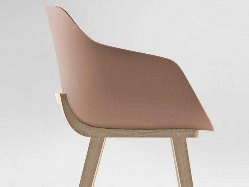 ALKI Экологический пластиковый стул с подлокотниками Kuskoa bi sun-id-1373710 - Вид №5