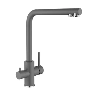 Смеситель для кухни Osgard Luzza высота 34.9 см нержавеющая сталь цвет серый
