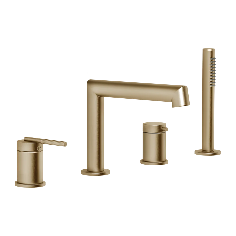 Смеситель для ванны 63537 726 Gessi Ingranaggio ТЕПЛАЯ БРОНЗА BR. PVD 63537726